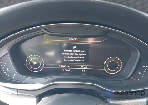 2017 Audi A4 2.0T Premium z USA, uszkodzony, nr VIN WAUENAF49HN020699